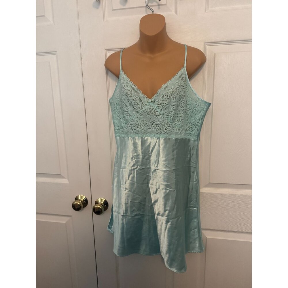 Nine & Co. Intimates Blue Nightgown Slip Dress Lingerie L
